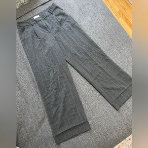 H&M | Women's Gray Trousers Straight Leg